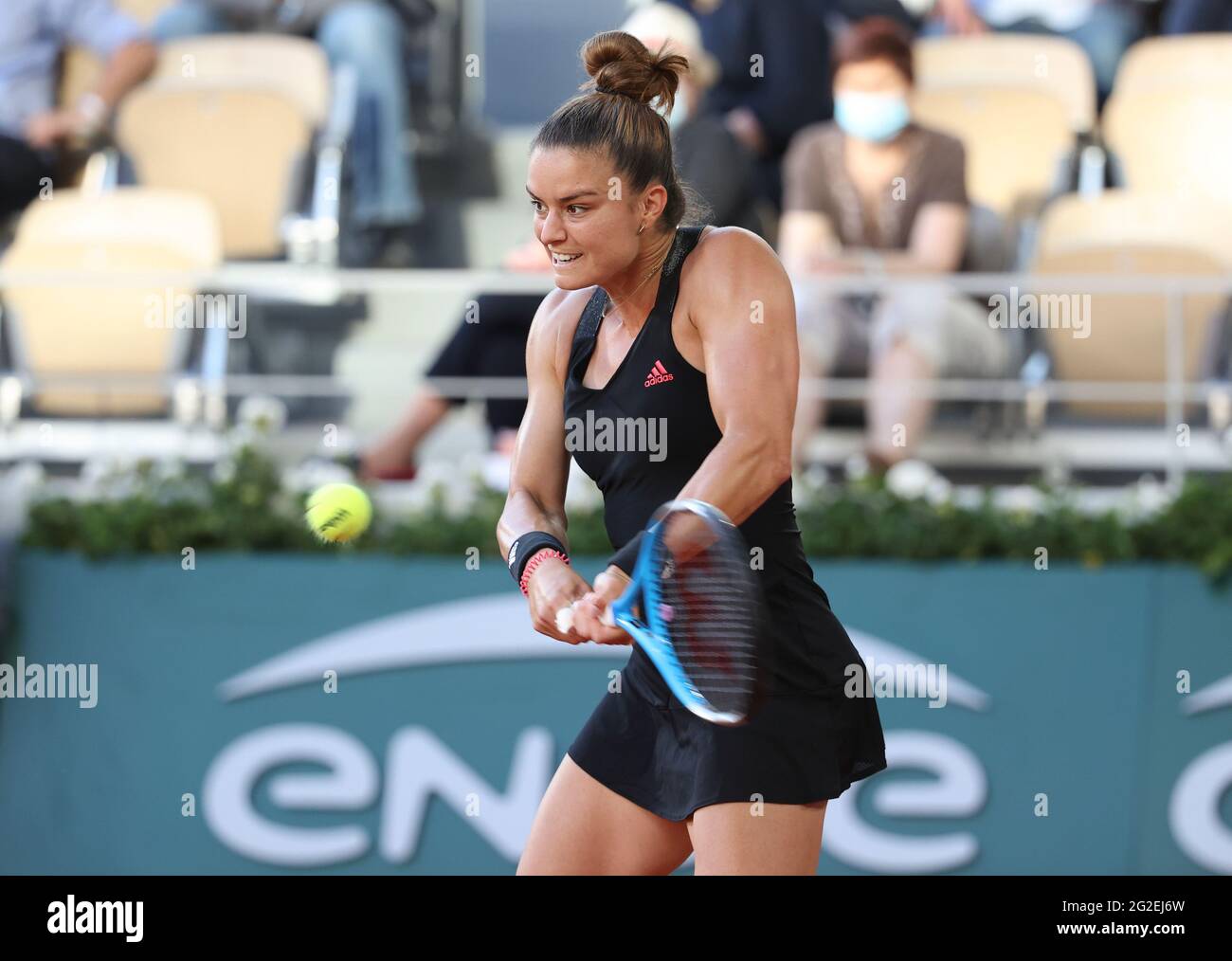 Maria Sakkari aus Griechenland während des 12. Tages der French Open 2021, Grand Slam Tennisturnier am 10. Juni 2021 im Roland-Garros Stadion in Paris, Frankreich - Foto Jean Catuffe / DPPI Stockfoto