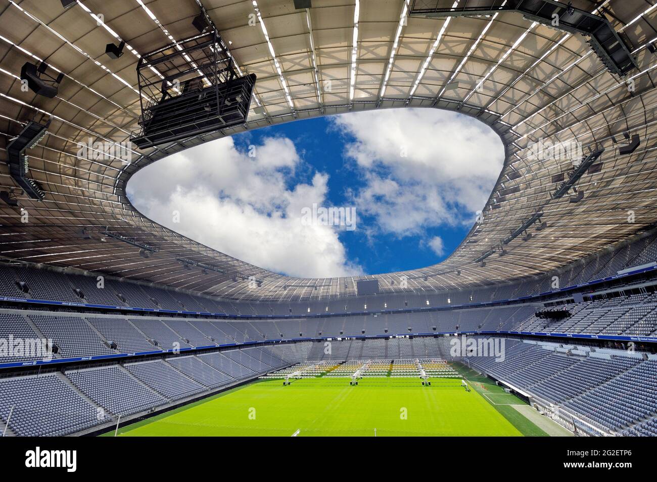 Berühmte Alianz Arena in München, Deutschland Stockfoto