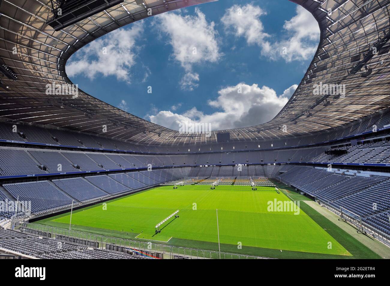 Berühmte Alianz Arena in München, Deutschland Stockfoto