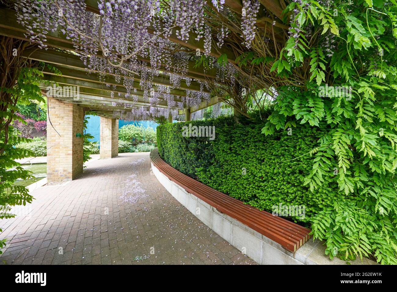 Willkommen in der offiziellen Zentrale von Wimbledon in London Stockfoto
