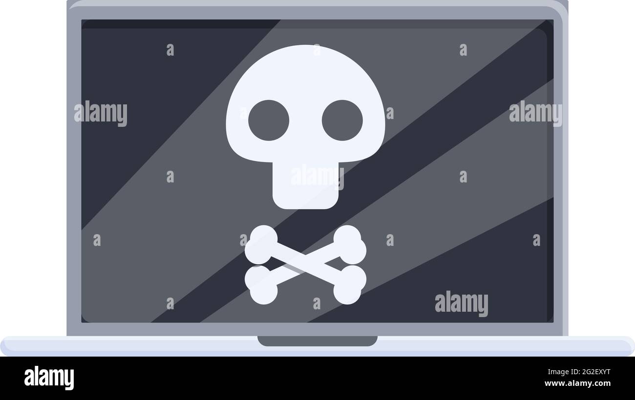 Symbol für die Reparatur eines defekten Laptops. Cartoon von gebrochenen Laptop Reparatur Vektor-Symbol für Web-Design auf weißem Hintergrund isoliert Stock Vektor