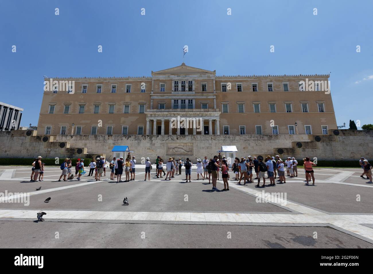 Griechisches Parlamentsgebäude - Athen Griechenland Stockfoto