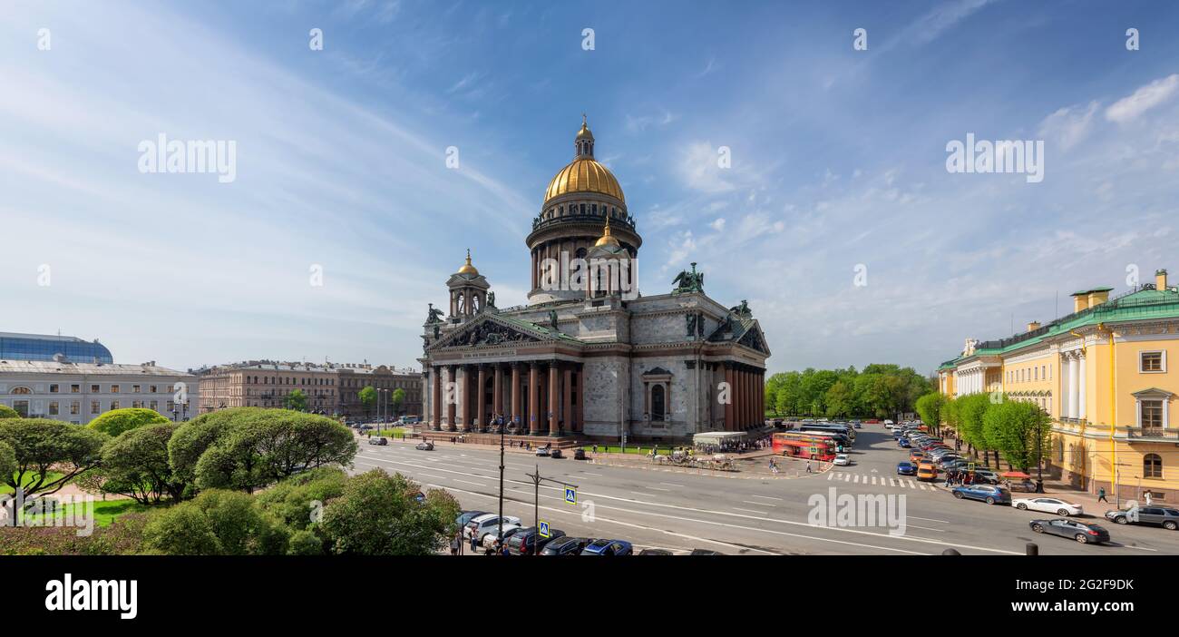 Skyline von St. Petersburg, Russland Stockfoto