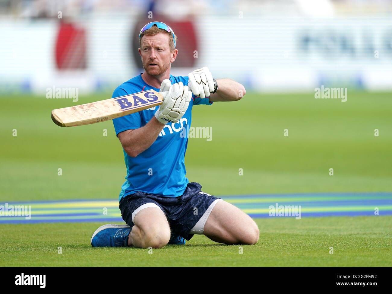 England-Trainer Paul David Collingwood am zweiten Tag des zweiten LV= Insurance Test Spiels in Edgbaston, Birmingham. Bilddatum: Freitag, 11. Juni 2021. Stockfoto