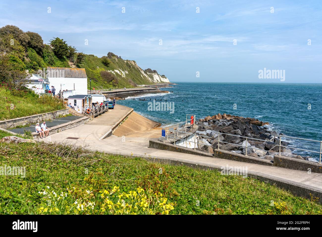Wheelers Bay an der Südküste der Isle of Wight Hampshire UK Stockfoto