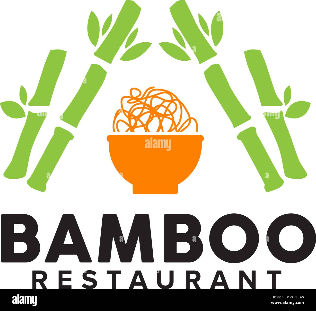Bambus Logo Vorlage Vektor icon Abbildung design Stock-Vektorgrafik - Alamy