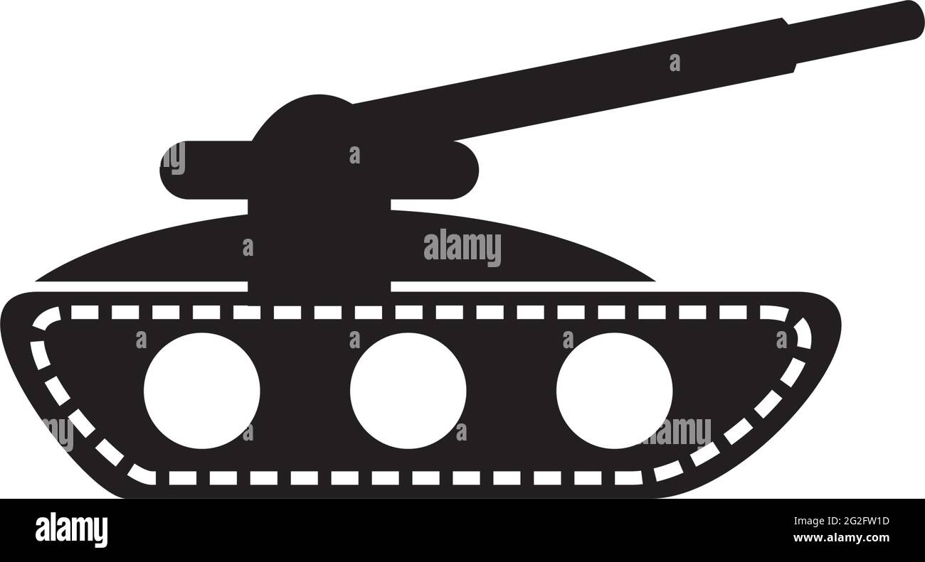 Vektorvorlage für das Logo der Panzerwaffe Stock Vektor