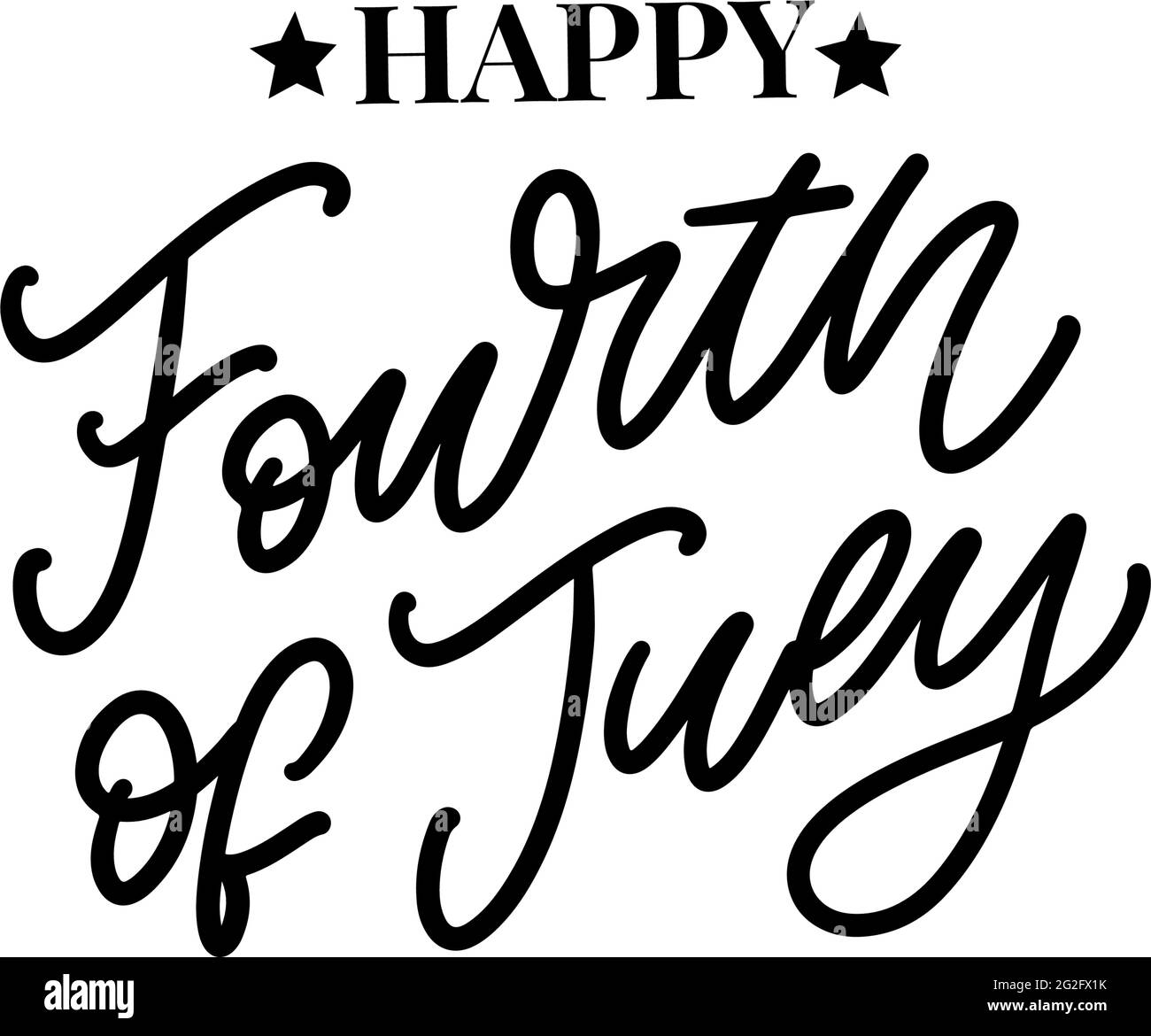 stilvolles Design für amerikanischen Unabhängigkeitstag Stock Vektor