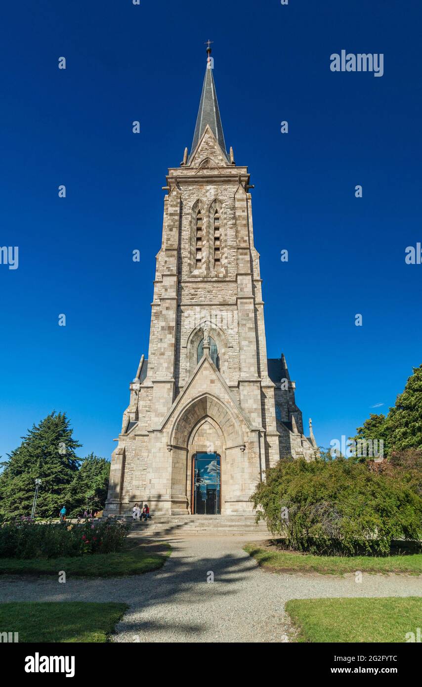 SAN CARLOS DE BARILOCHE, ARGENTINIEN - 18. MÄRZ 2015: Kathedrale in Bariloche, Argentinien Stockfoto