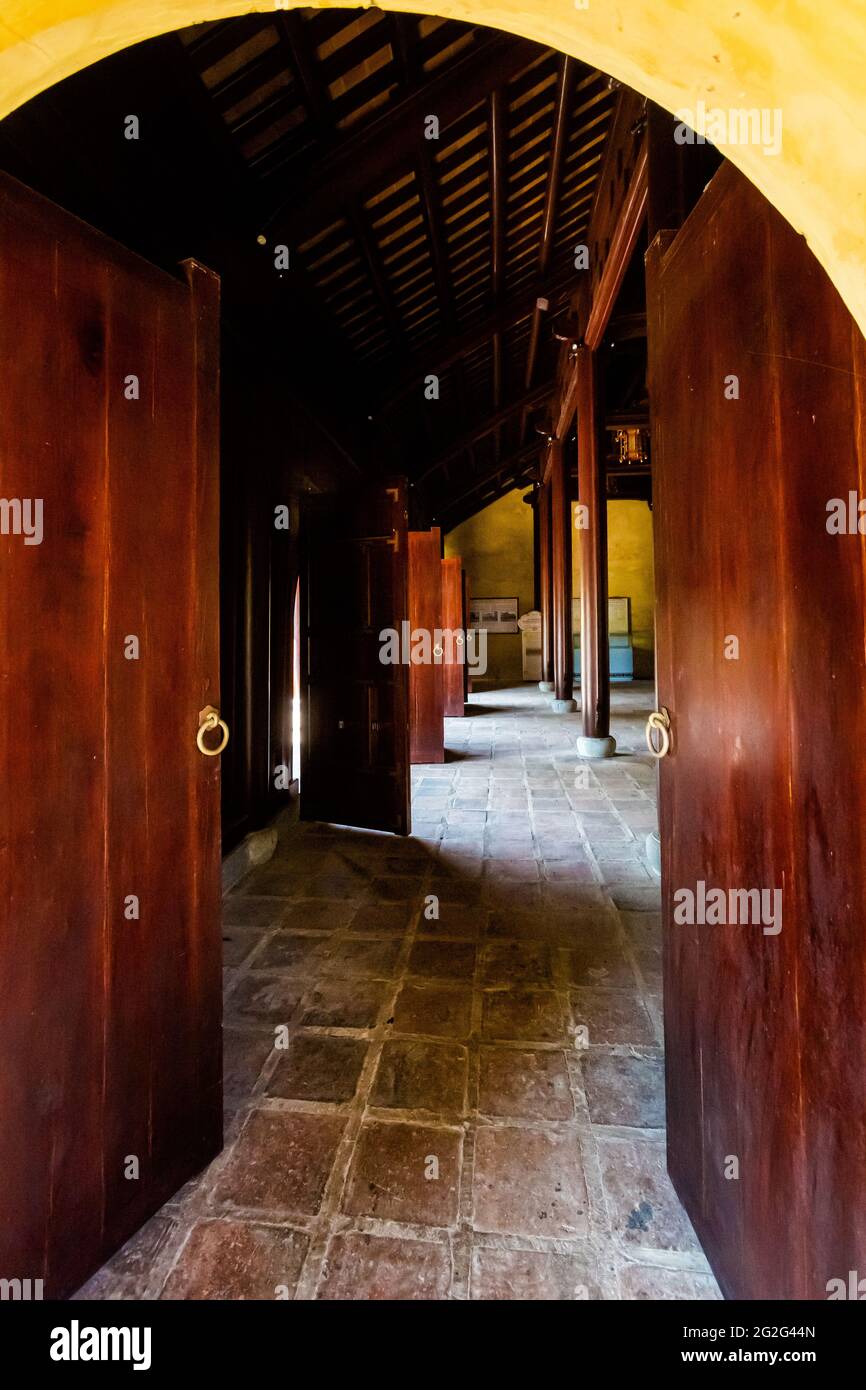 Schöne Architektur Foto von Imperial City - Zitadelle Hue, Vietnam. Beliebter Besucherort ohne Touristen. Stockfoto