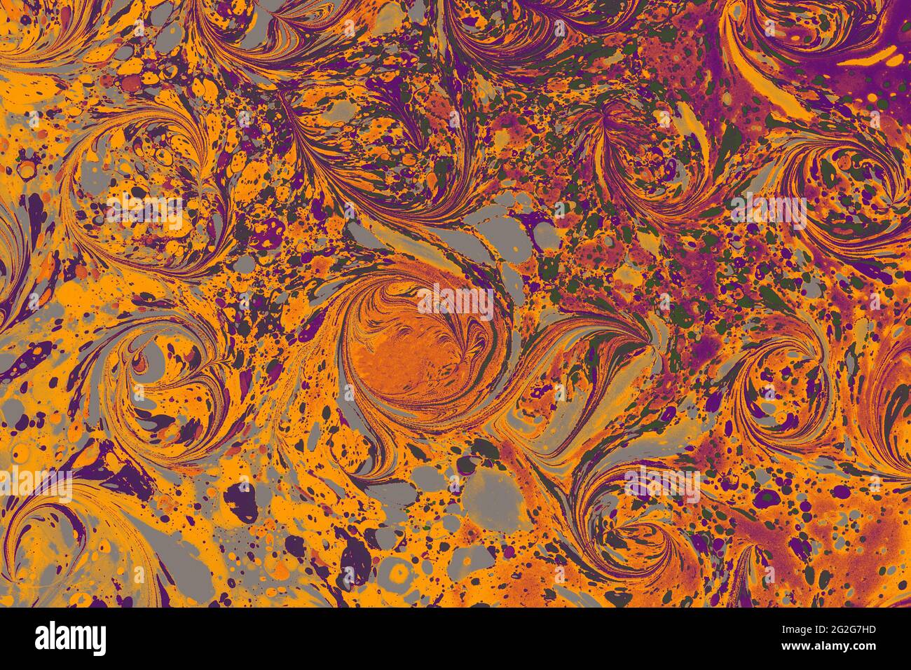 Abstrakte kreative Marmormuster Textur. Traditionelle Kunst der EBR Stockfoto