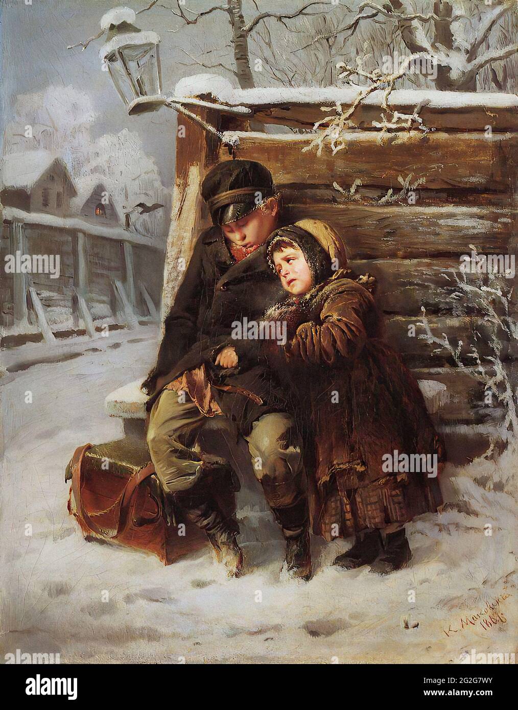 Constantin Egorovitch Makovski - Genre-Szene Stockfoto