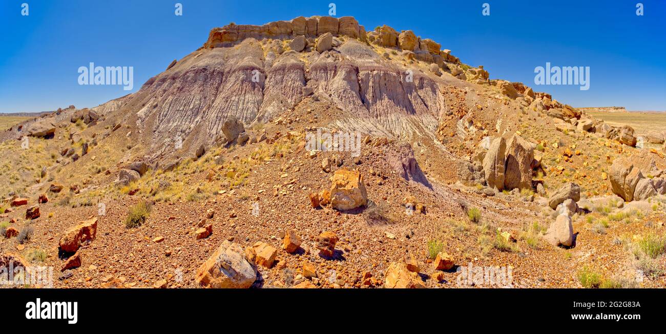 Achat Mesa im Petrified Forest National Park AZ Stockfoto