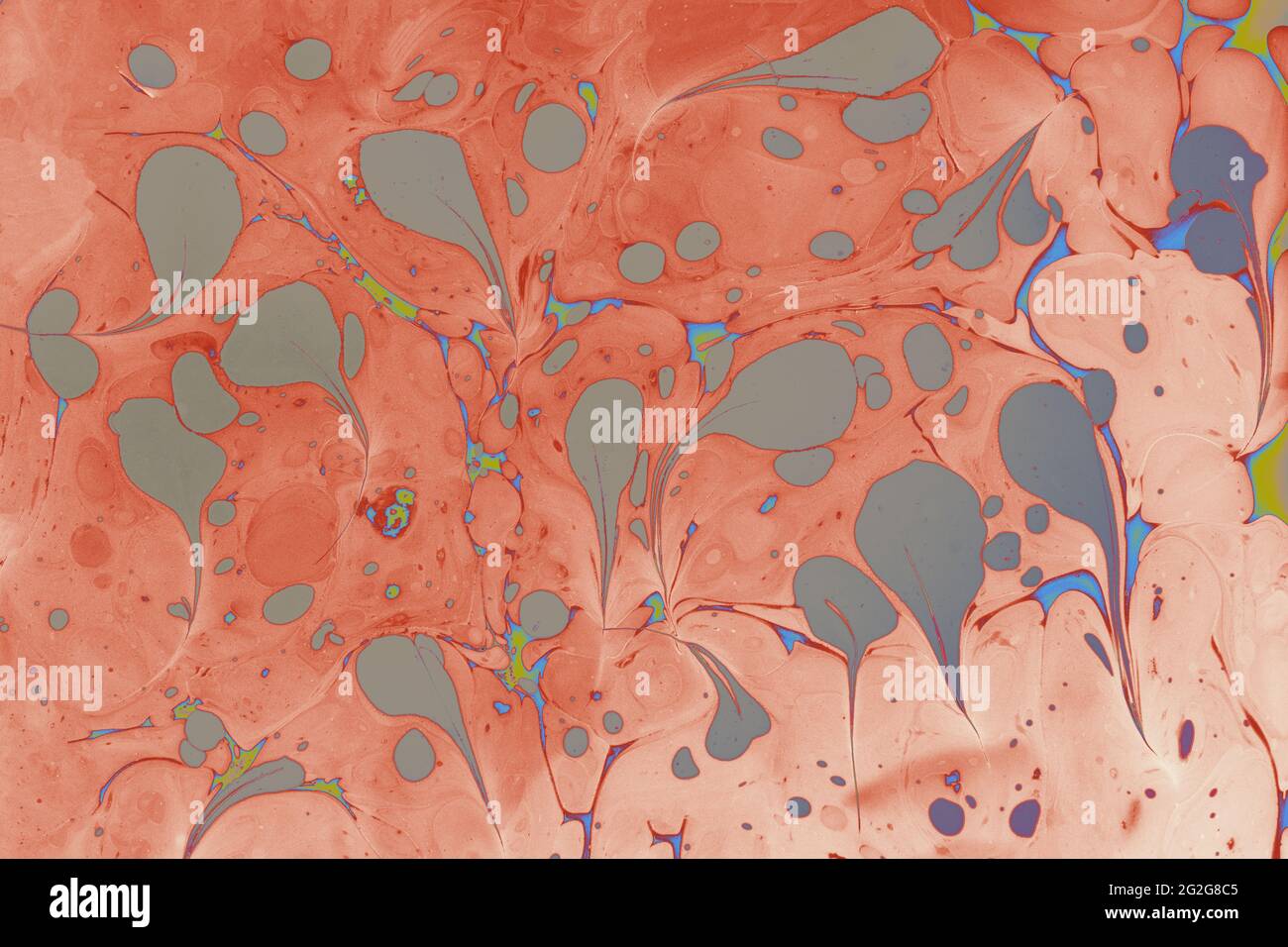 Abstrakte kreative Marmormuster Textur. Traditionelle Kunst der EBR Stockfoto