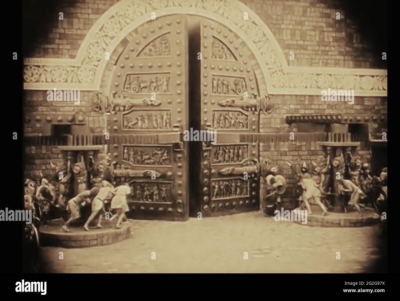 Vintage still des antiken Babylonlebens aus dem frühen 1900er Film Intoleranz Stockfoto