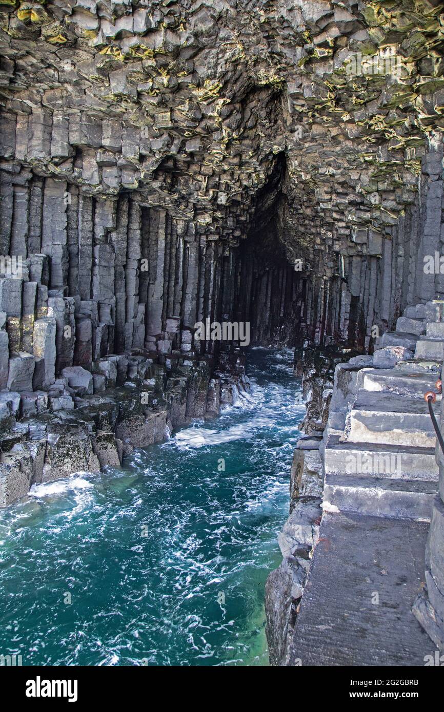 Fingal's Cave, Isle of Staffa, Inner Hebrides, Schottland. Stockfoto