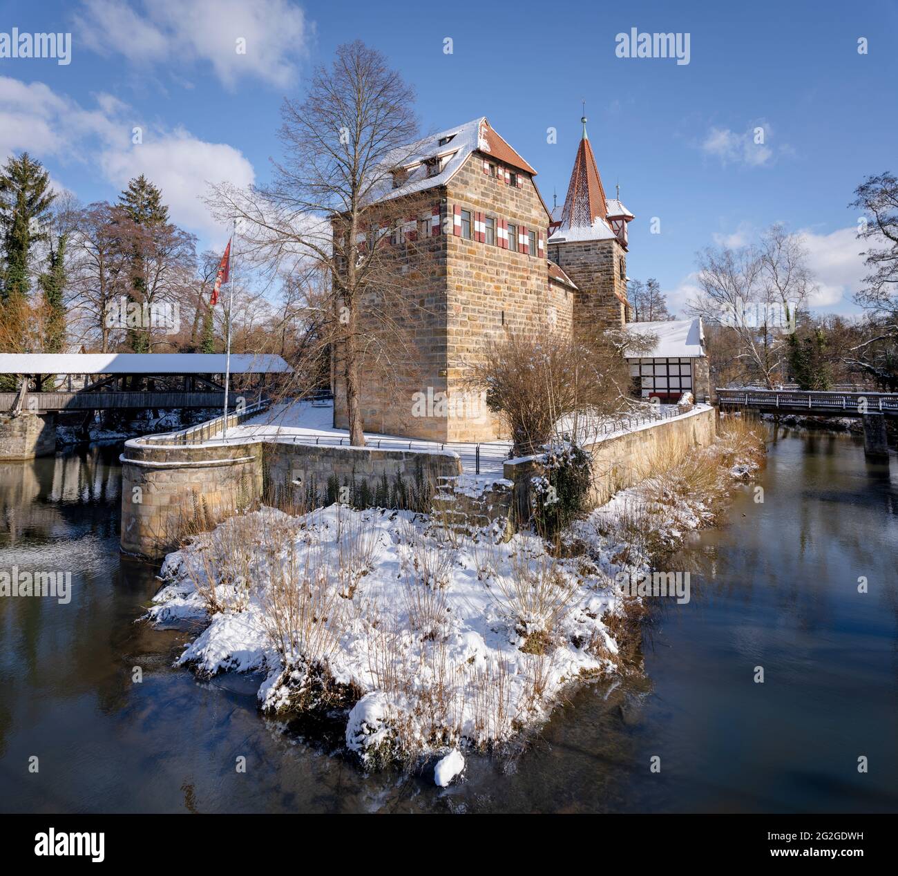 Schloss in Lauf an der Pegnitz, Mittelfranken, Bayern Stockfoto