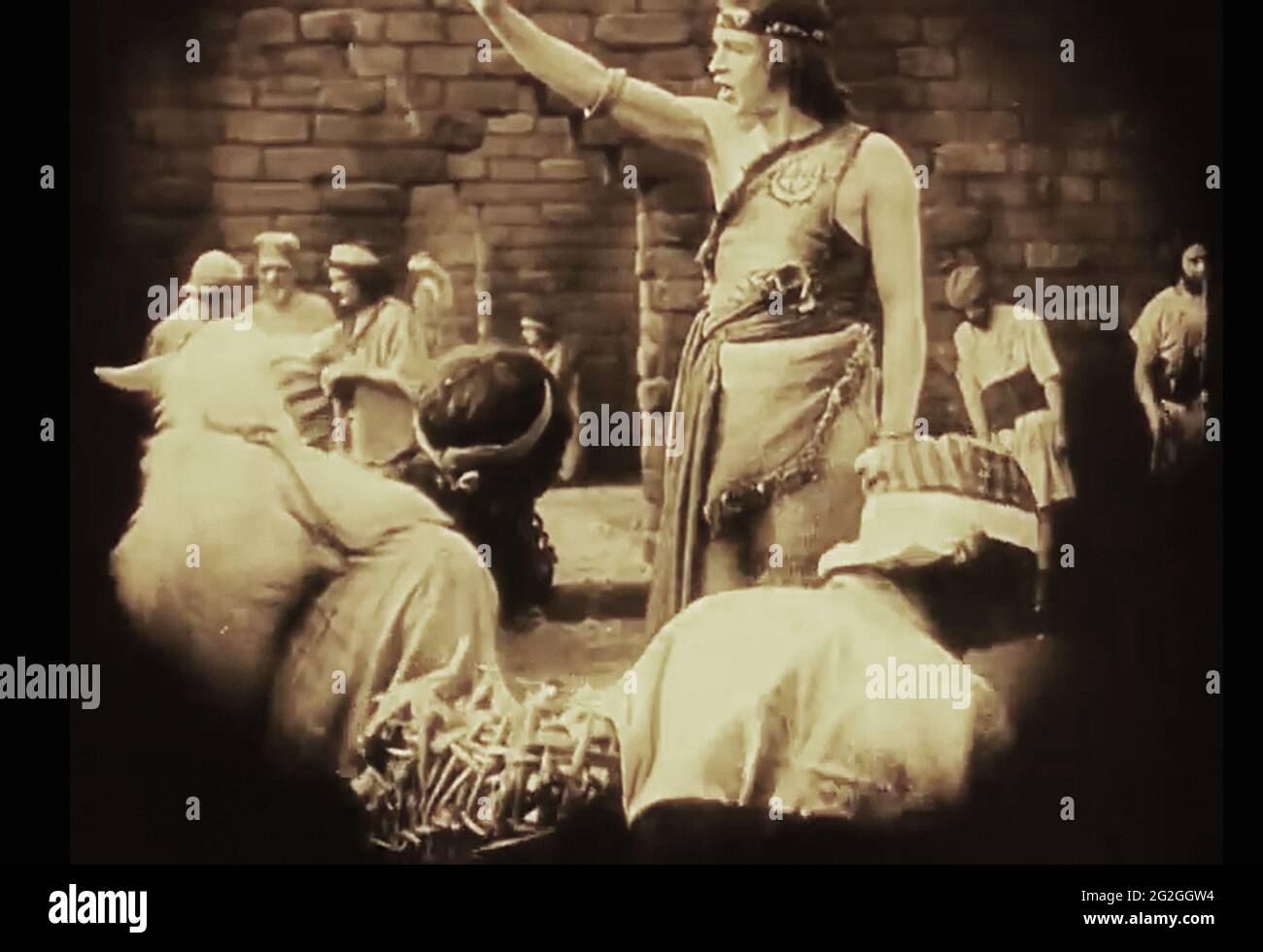 Vintage still des antiken Babylonlebens aus dem frühen 1900er Film Intoleranz Stockfoto