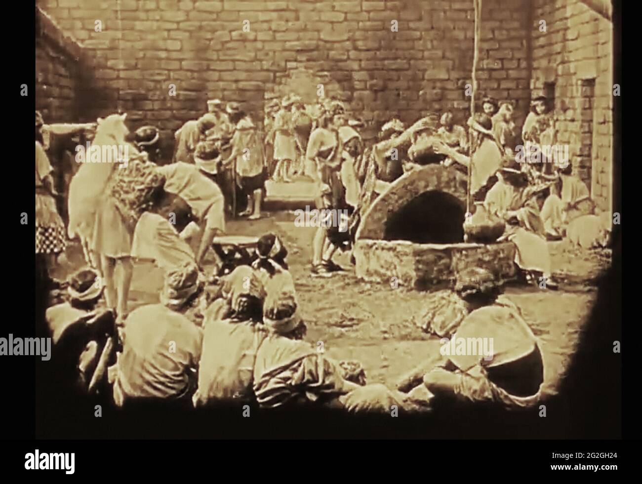 Vintage still des antiken Babylonlebens aus dem frühen 1900er Film Intoleranz Stockfoto