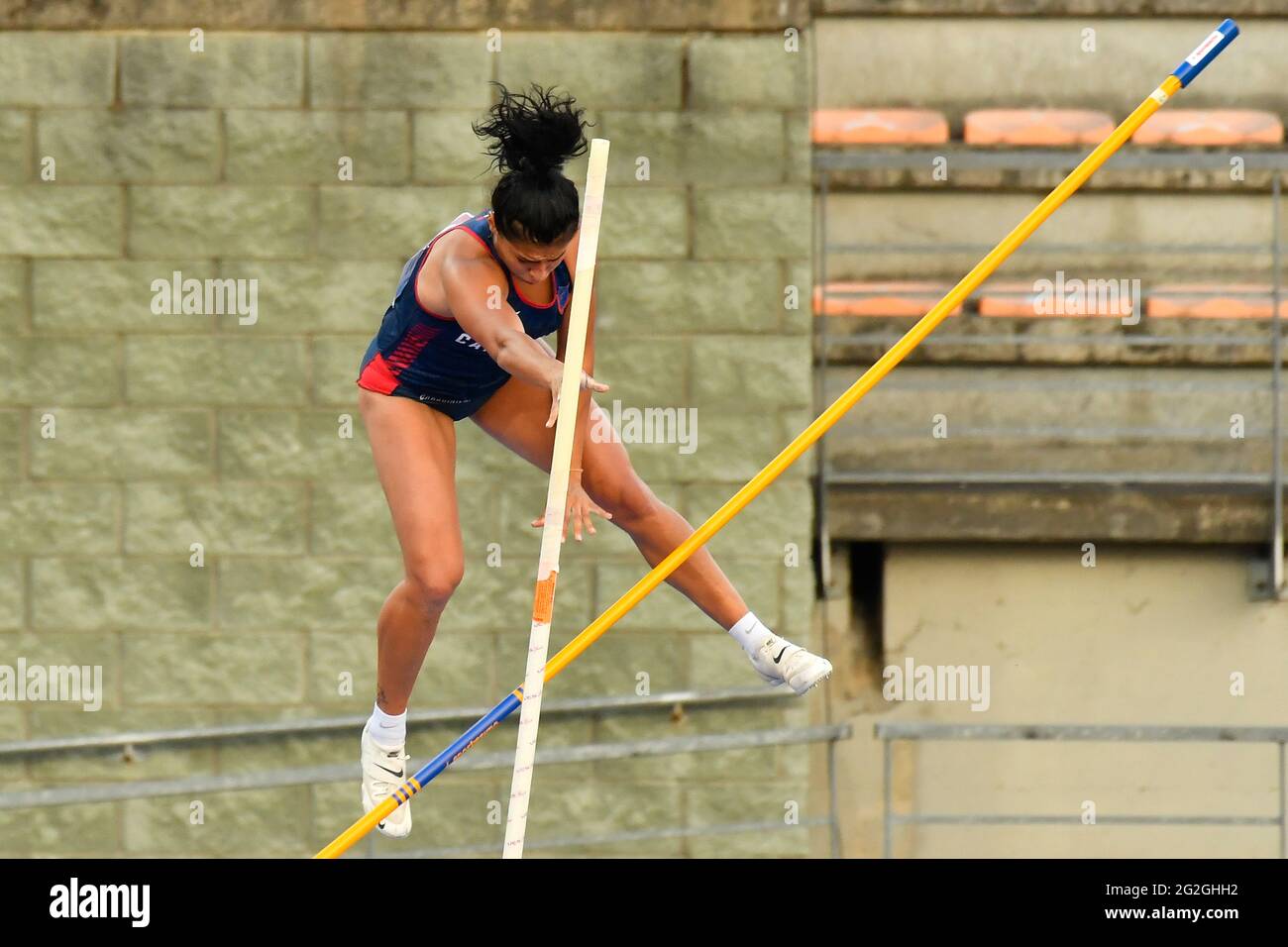 Firenzano, Italien. Juni 2021. Es war ein Traum Goldene Gala Pietro Mennea in Florenz. Vier weltbeste Leistungen im Jahr 2021 und viele italienische Juwelen, darunter Gianmarco Tamberis 2.33 im Hochsprung und Leonardo Fabbri's 21.71 im Schuss, setzten den Abend im Asics Firenzer Marathon Stadium, der dritten Etappe der Wanda Diamond League, in den Fokus. (Foto: Domenico Cippitelli/Pacific Press/Sipa USA) Quelle: SIPA USA/Alamy Live News Stockfoto