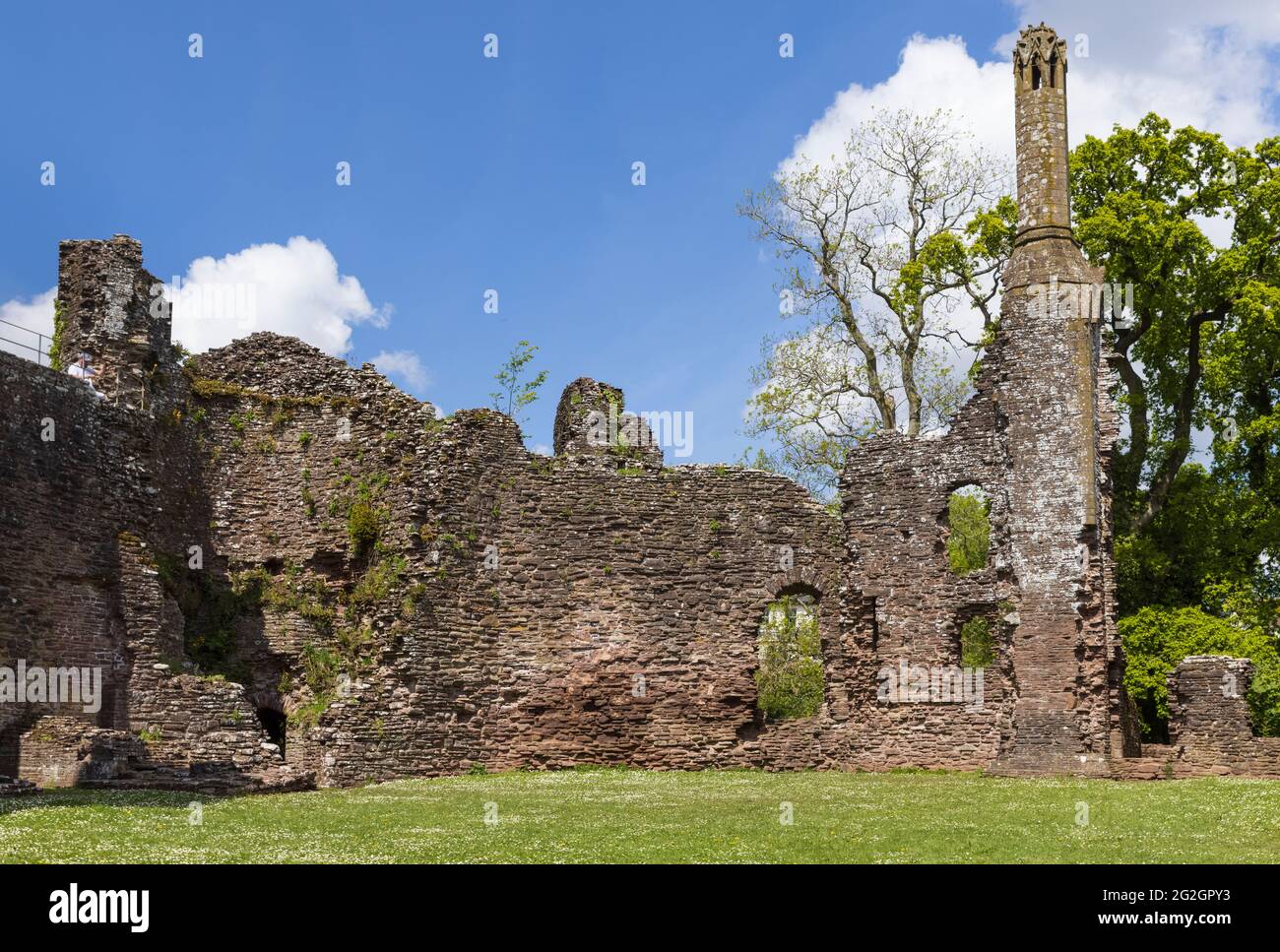 Grosmont Castle, Monmouthshire, Wales, Großbritannien Stockfoto