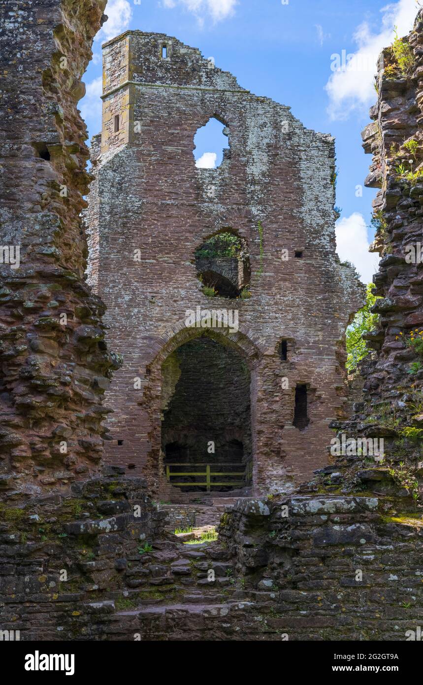 Grosmont Castle, Monmouthshire, Wales, Großbritannien Stockfoto