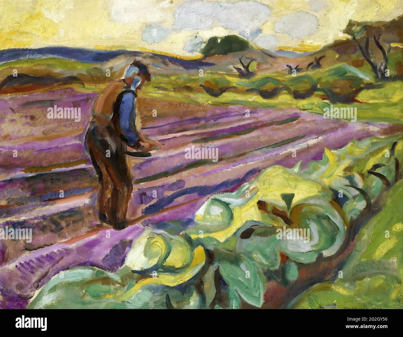 Edvard Munch - der Sämann Stockfoto