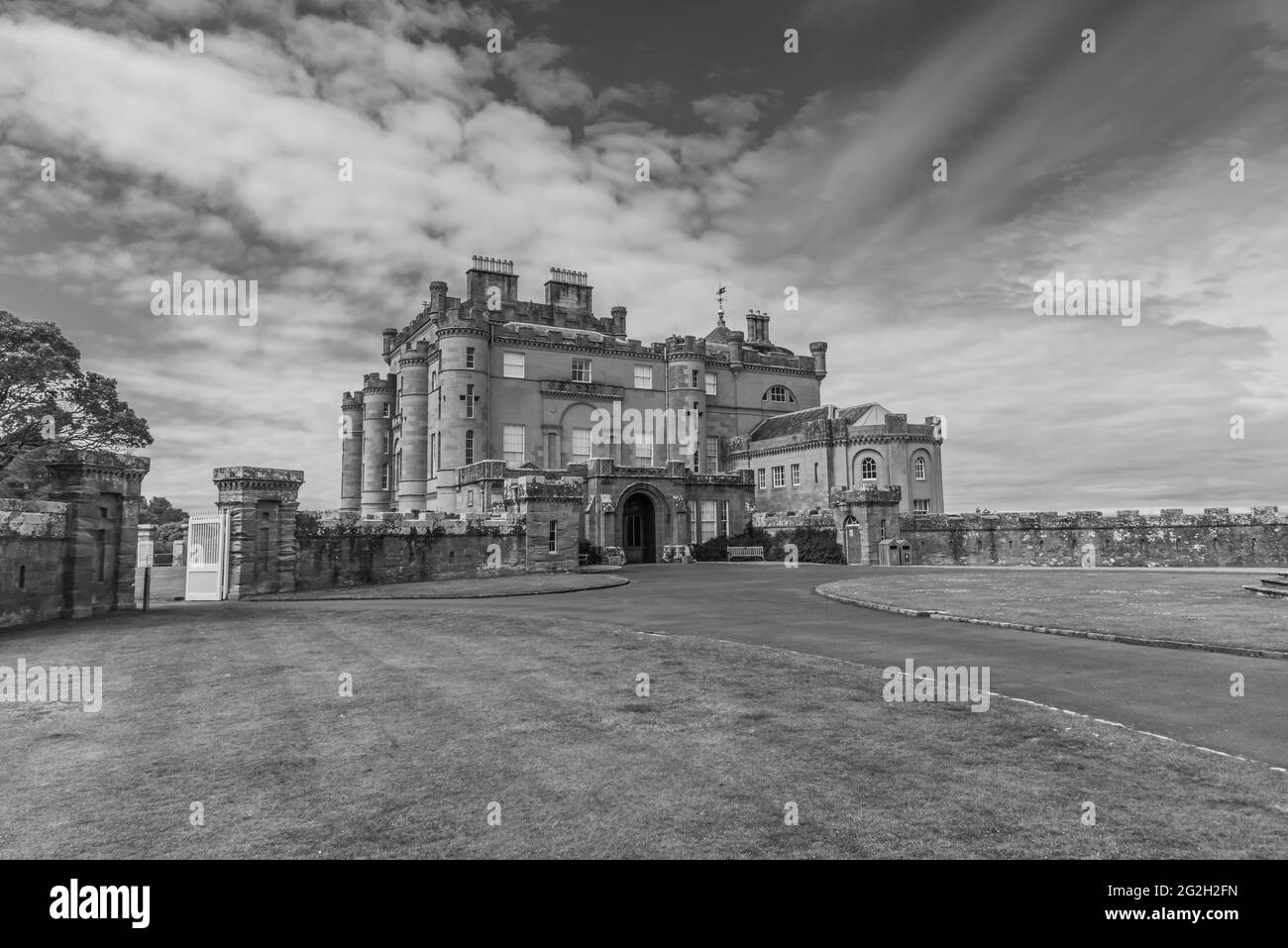 Schottland. Culzean Castle vom Haupthof aus Stockfoto