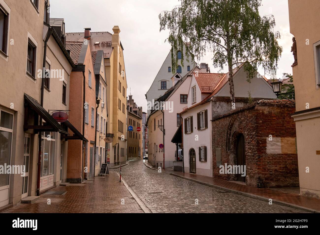Altstadt, Landshut, Niederbayern, Bayern, Deutschland Stockfoto