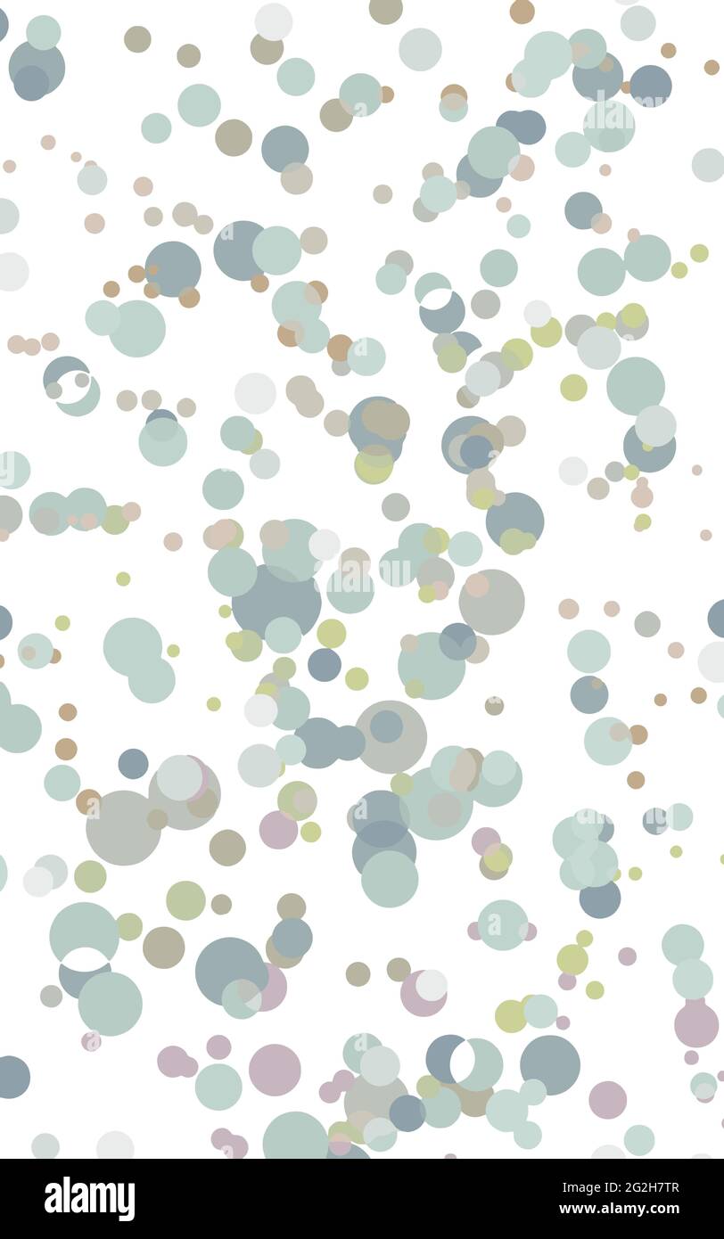 Verschiedene Größe und Farbe Blasen bunt isoliert Vektor Illustration Vertikale abstrakte Hintergrund Stock Vektor
