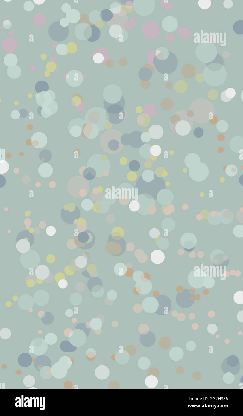 Unterschiedliche Größe und Farbe Blasen isoliert auf blauem Hintergrund farbenfrohe Vektor-Illustration Vertikaler Hintergrund Stock Vektor