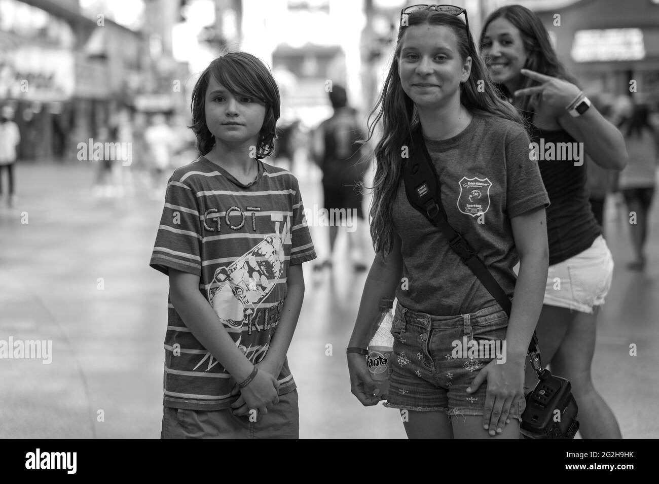 Las Vegas, Nevada, USA, Mädchen und Jungen Stockfoto