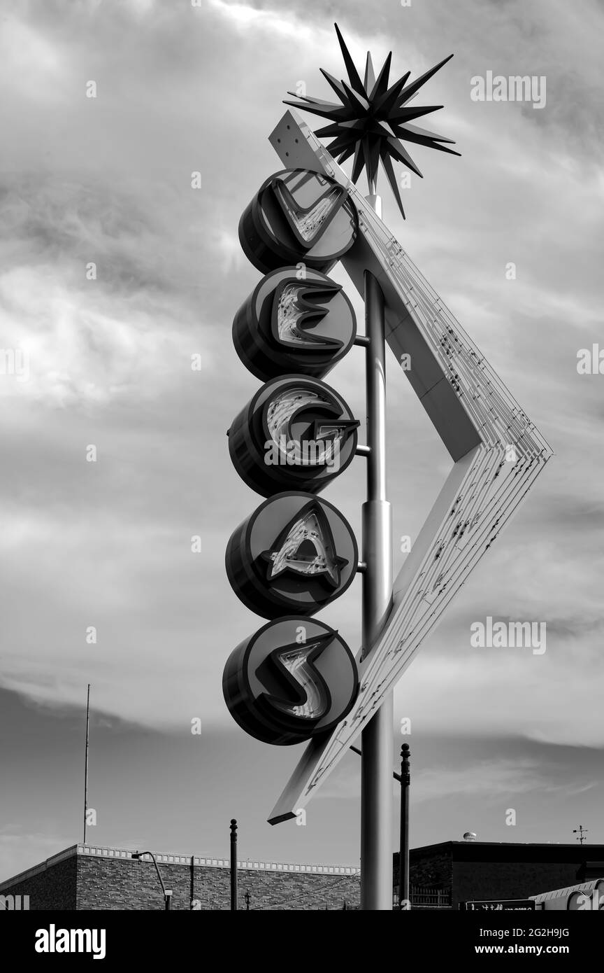 Vegas Sign in Las Vegas, Nevada, USA Stockfoto