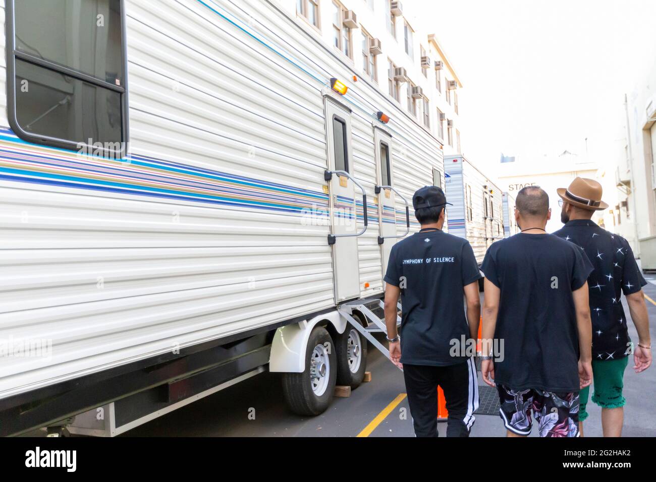 Studio Tour in den Paramount Studios, Los Angeles, Kalifornien, USA Stockfoto