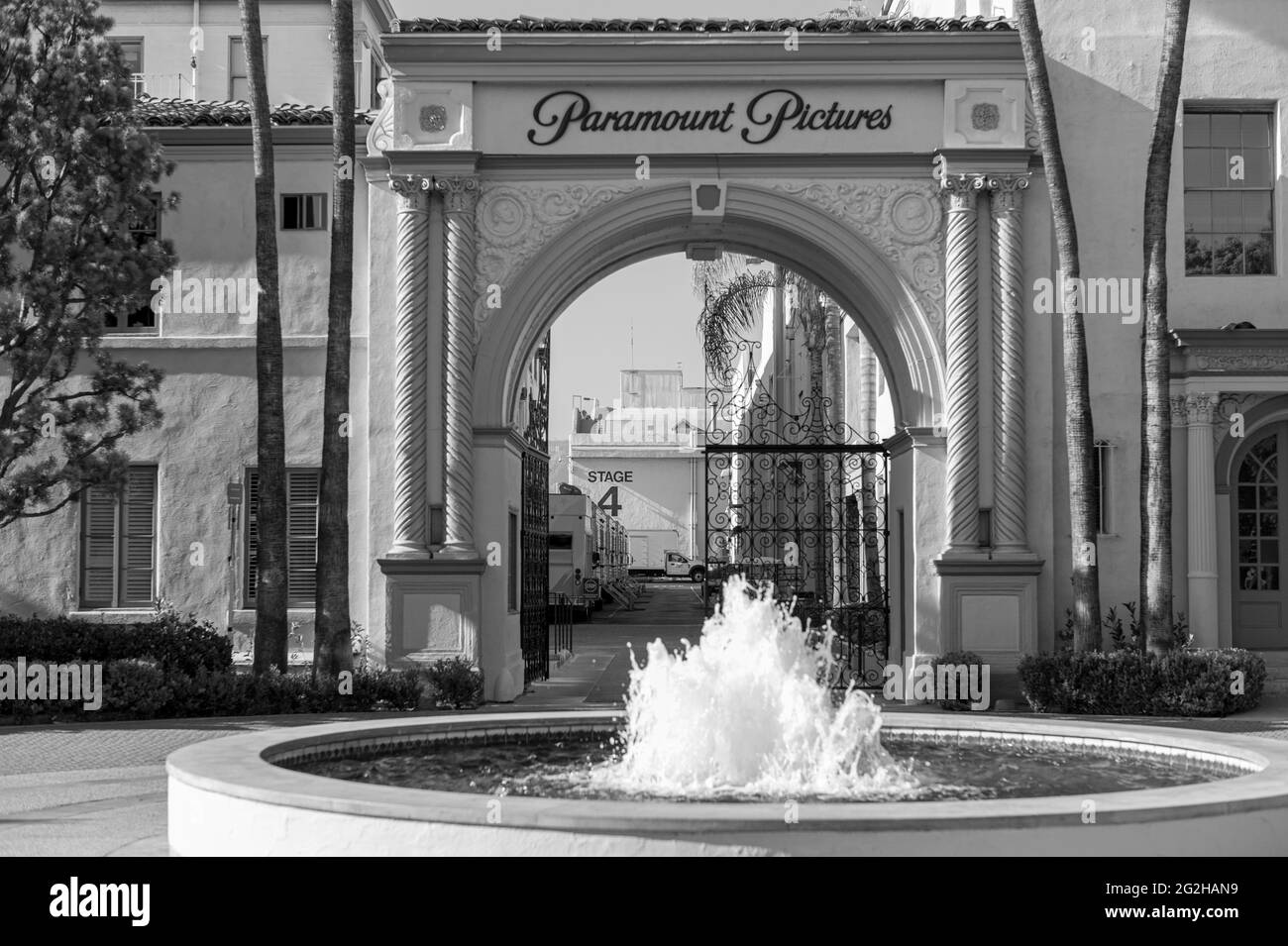 Studio Tour in den Paramount Studios, Los Angeles, Kalifornien, USA Stockfoto Studio Tour in den Paramount Studios, Los Angeles, Kalifornien, USA Stockfoto