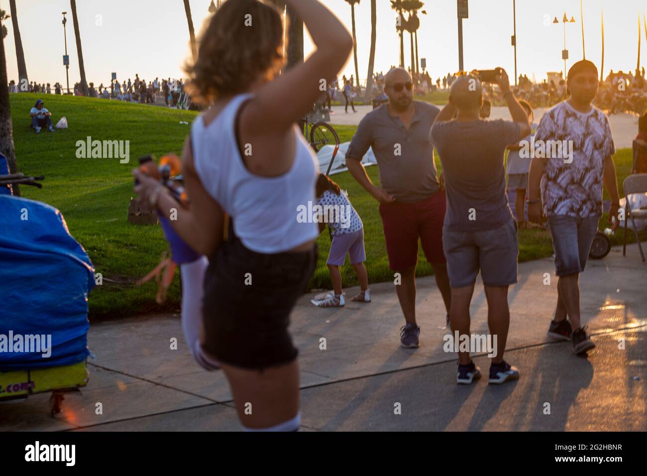 Lifestyle am Venice Beach in Los Angeles, Kalifornien, USA Stockfoto