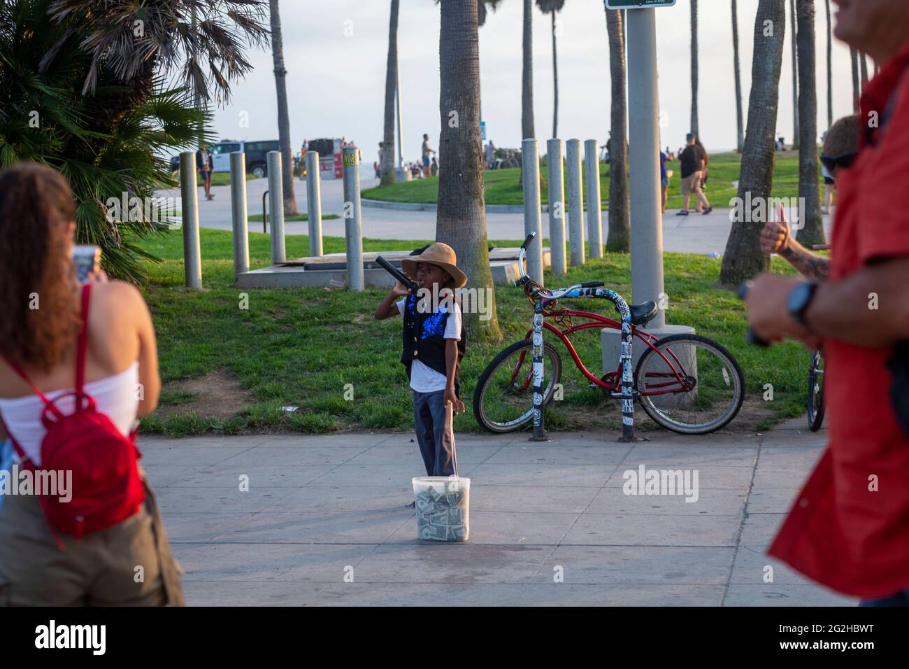 Lifestyle am Venice Beach in Los Angeles, Kalifornien, USA Stockfoto