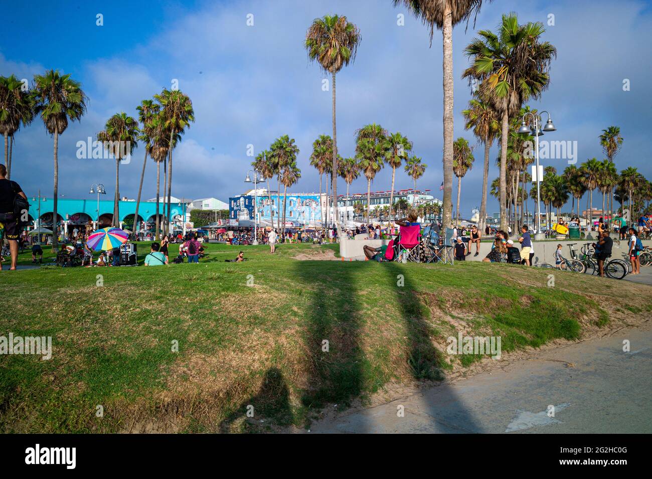 Szene am Venice Beach in Los Angeles, Kalifornien, USA Stockfoto