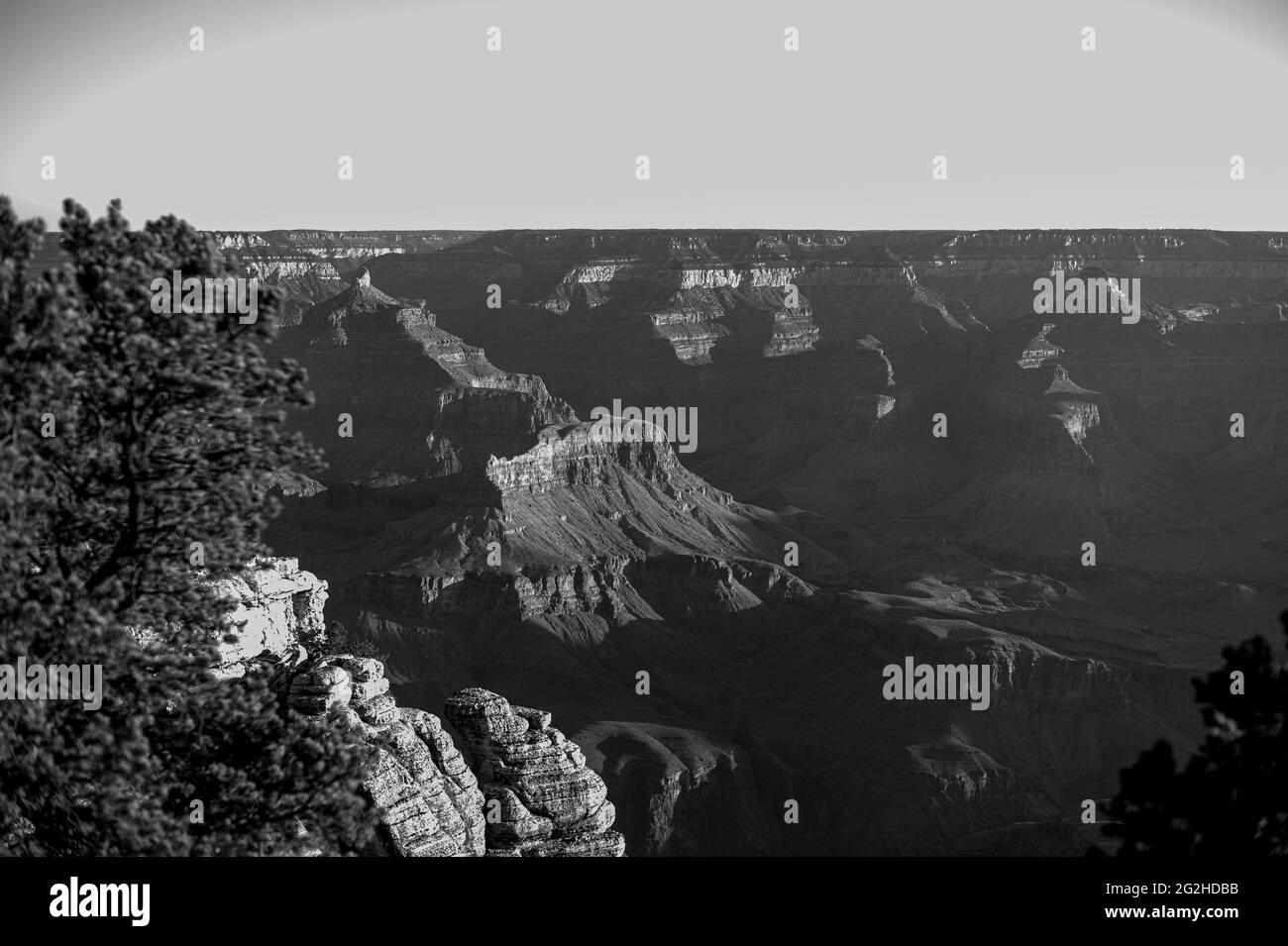 Sonnenaufgang über dem Grand Canyon, Grand Canyon National Park, South Rim, Arizona, USA Stockfoto