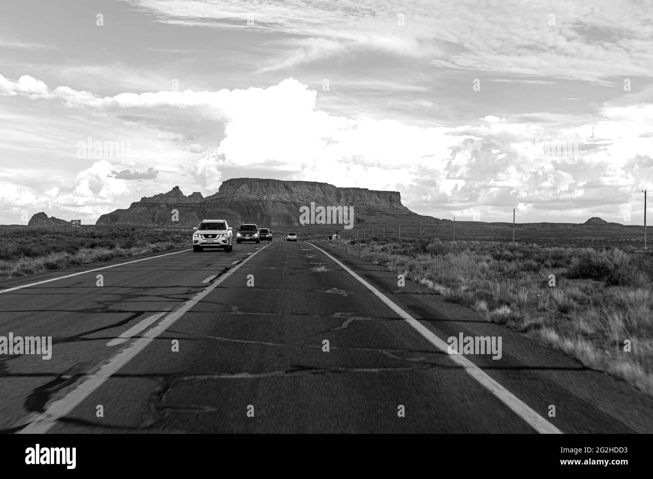 Unterwegs... Page, Arizona, USA Stockfoto