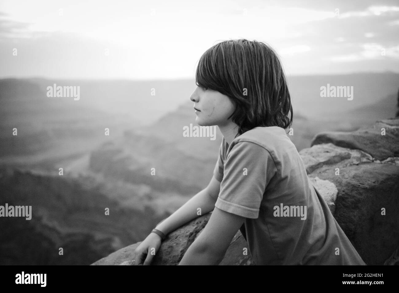 Szene an einer Klippe im Dead Horse State Park Stockfoto