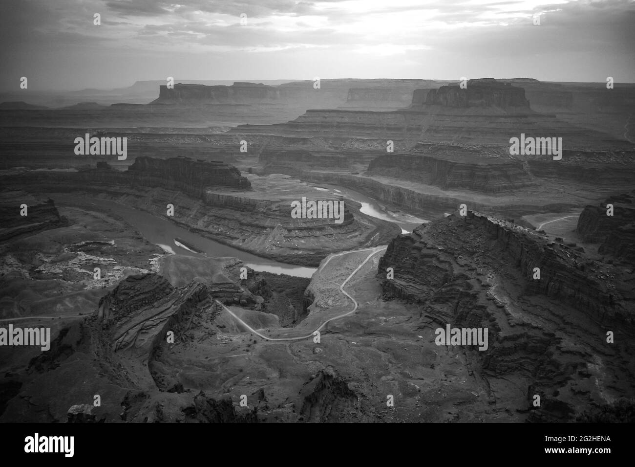 Szene an einer Klippe im Dead Horse State Park Stockfoto