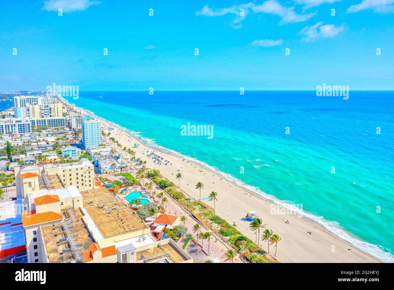 Hollywood Beach, Florida, USA Stockfoto