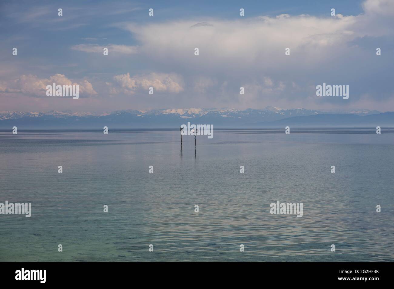 Bodensee, Aussicht, Berge, Ruhe, Raum Stockfoto