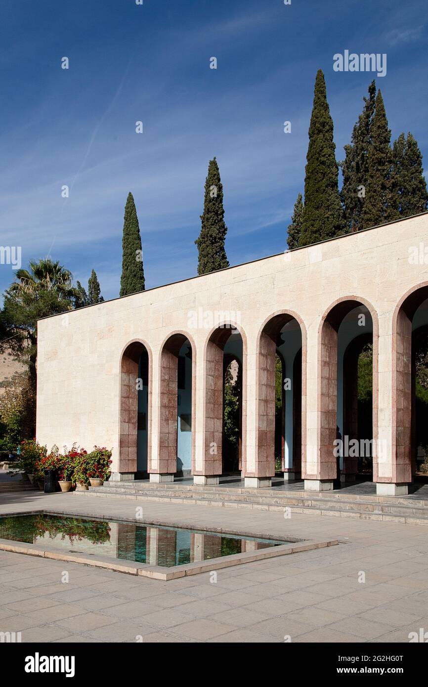 Mausoleum des persischen Dichters Saadi in Shiraz, Iran Stockfoto