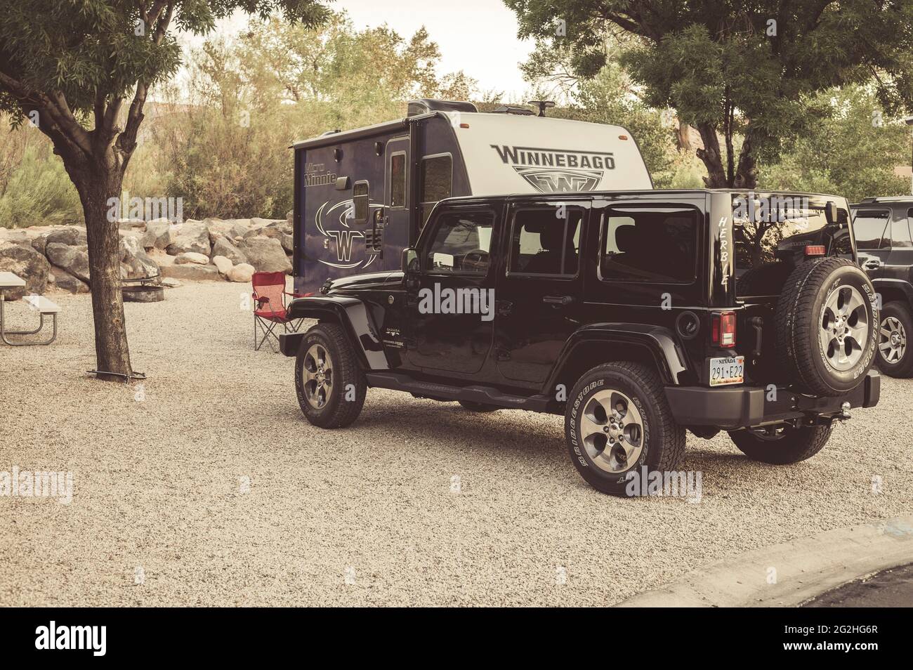 Zion River Resort RV Park & Campground, Utah, USA Stockfotografie Alamy