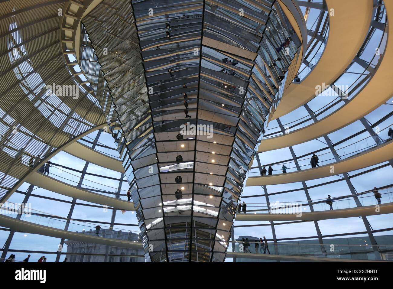 Dome Reichstagsgebäude, Bundestag, Berlin, Deutschland Stockfoto