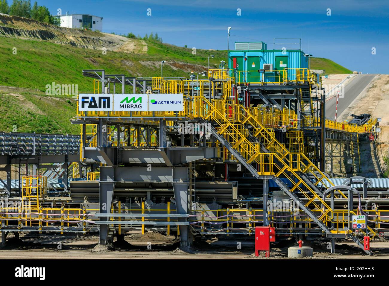 Neuer Massenvertrieb im Bergbaugebiet Peres von MIBERB Stockfoto