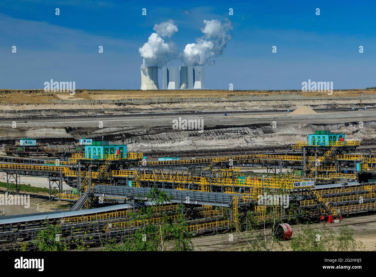 Neuer Massenvertrieb im Bergbaugebiet Peres von MIBERB Stockfoto