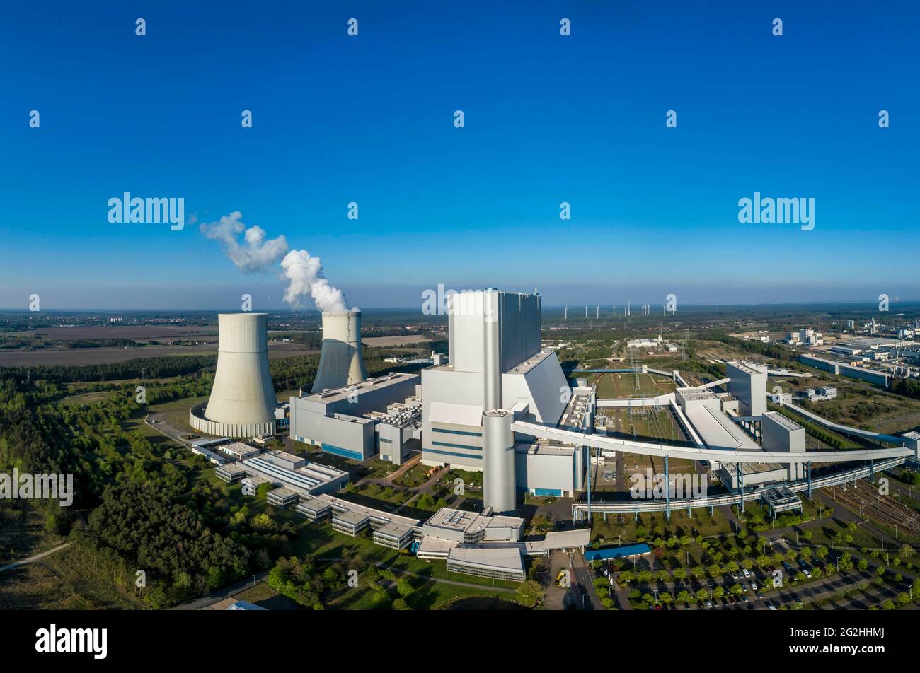 Für das Kraftwerk Schwarze Pump ist ein riesiger BigBatt-Energiespeicher geplant Stockfoto